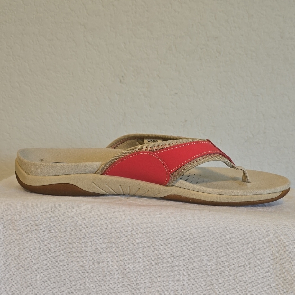 Propet Pink Leather Upper Women's Slip-On Sandals. Size 8 - Picture 12 of 14
